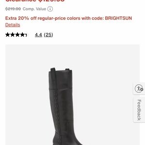 Lucky Brand Black Heeled Boots